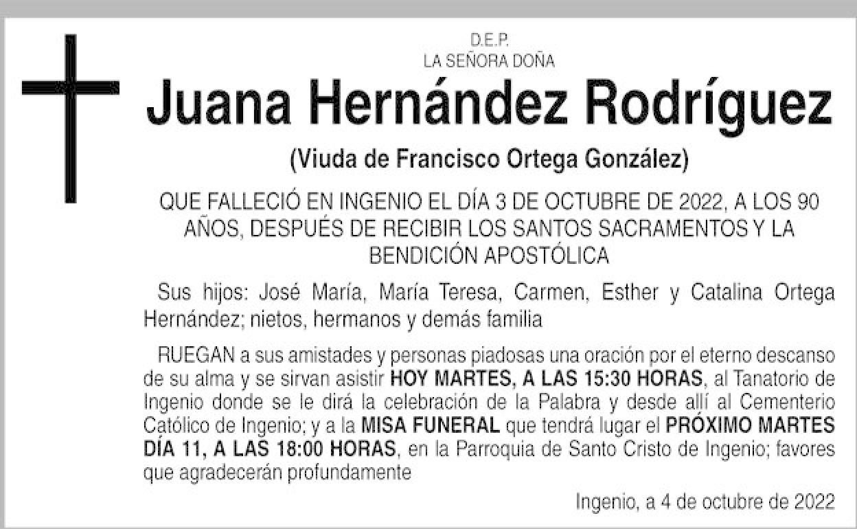 Juana Hernández Rodríguez Canarias7